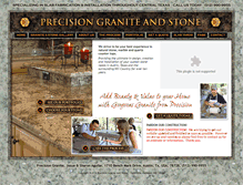 Tablet Screenshot of precisiongraniteandstone.com